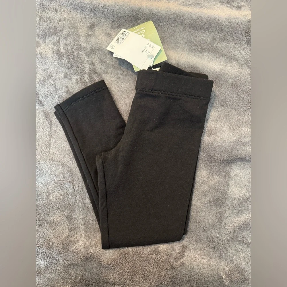 H&M Girls Black Leggings with Back Pockets 4T NWT